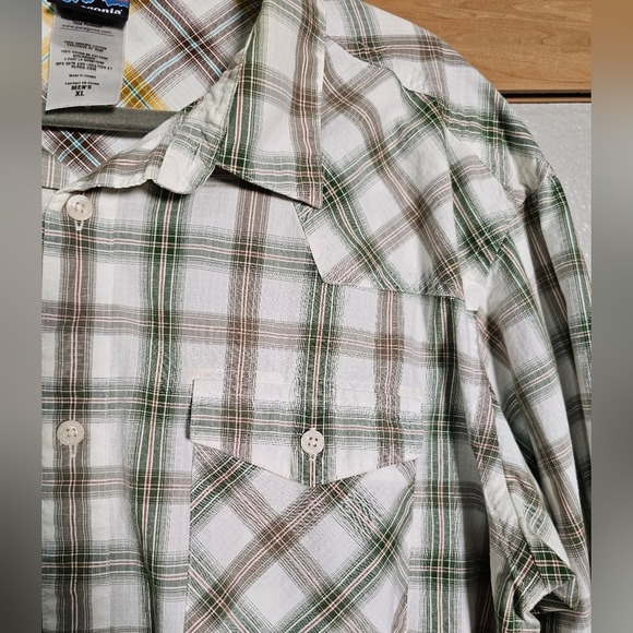 Mens Patagonia Plaid 100% Organic Cotton Button Up Shirt 2 Breast Pockets XL - Picture 6 of 12